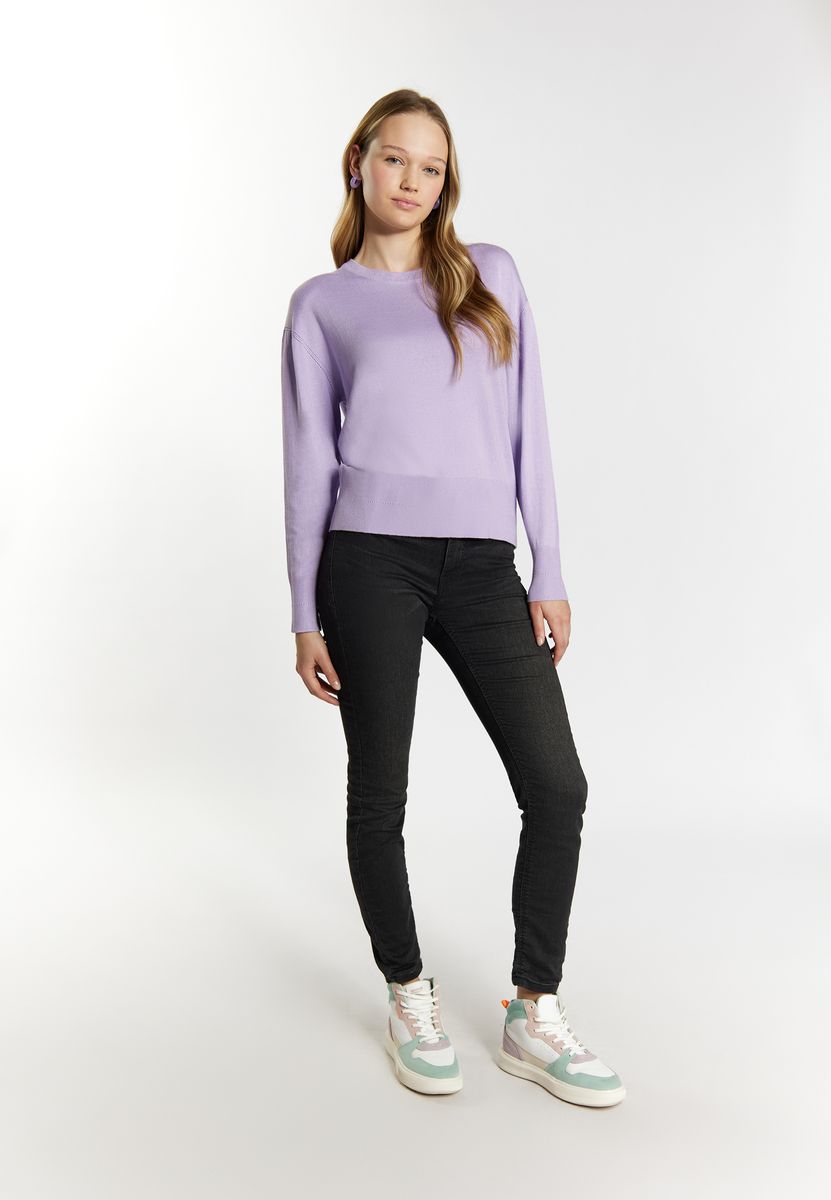 Lockerer Strickpullover mit Viskose-Anteil