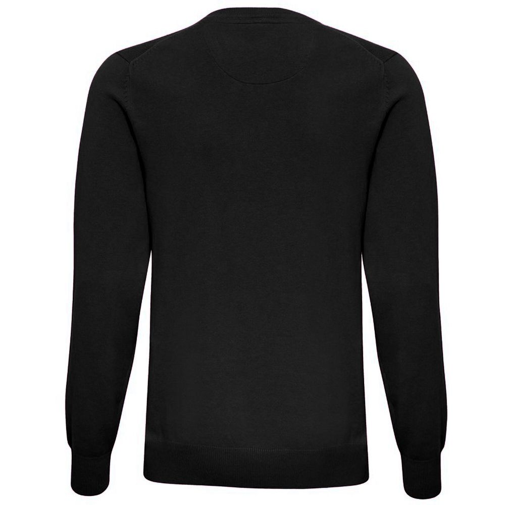 Klassischer V-Ausschnitt Pullover aus Baumwollmix