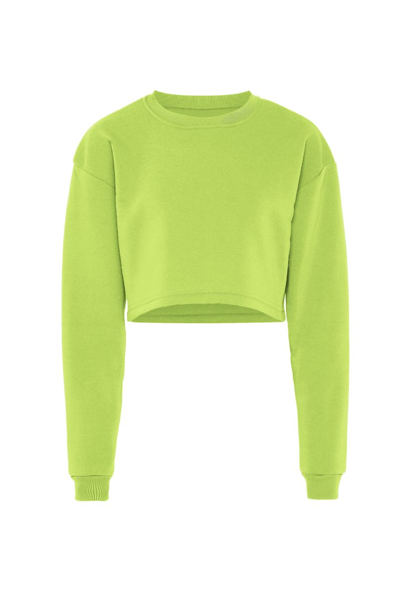Cropped Langarm-Sweatshirt