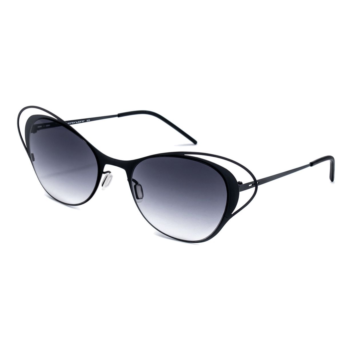 Geometrische Cat-Eye Metall Sonnenbrille
