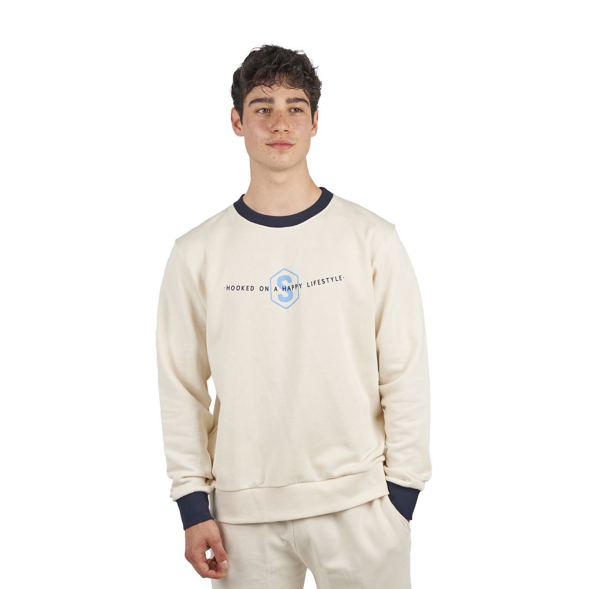 Sweatshirt mit Rundhalsausschnitt und Print
