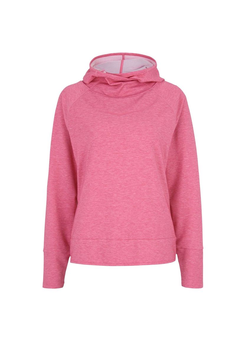 Aktiver Pink Trichterkragen-Hoodie