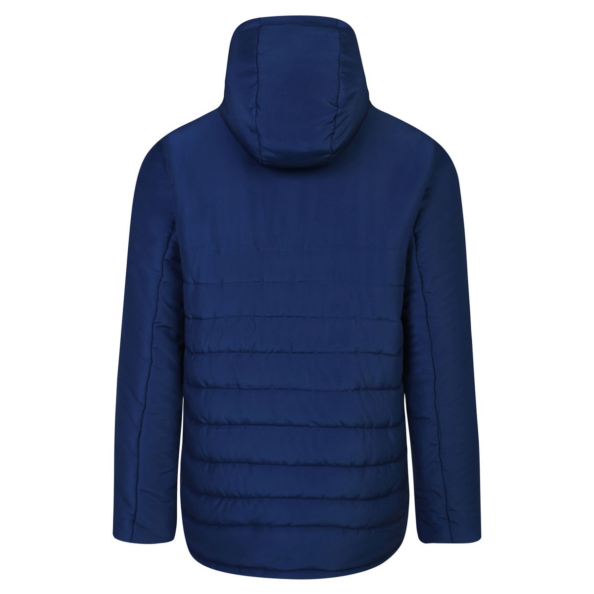 Lange wattierte Steppjacke mit Kapuze