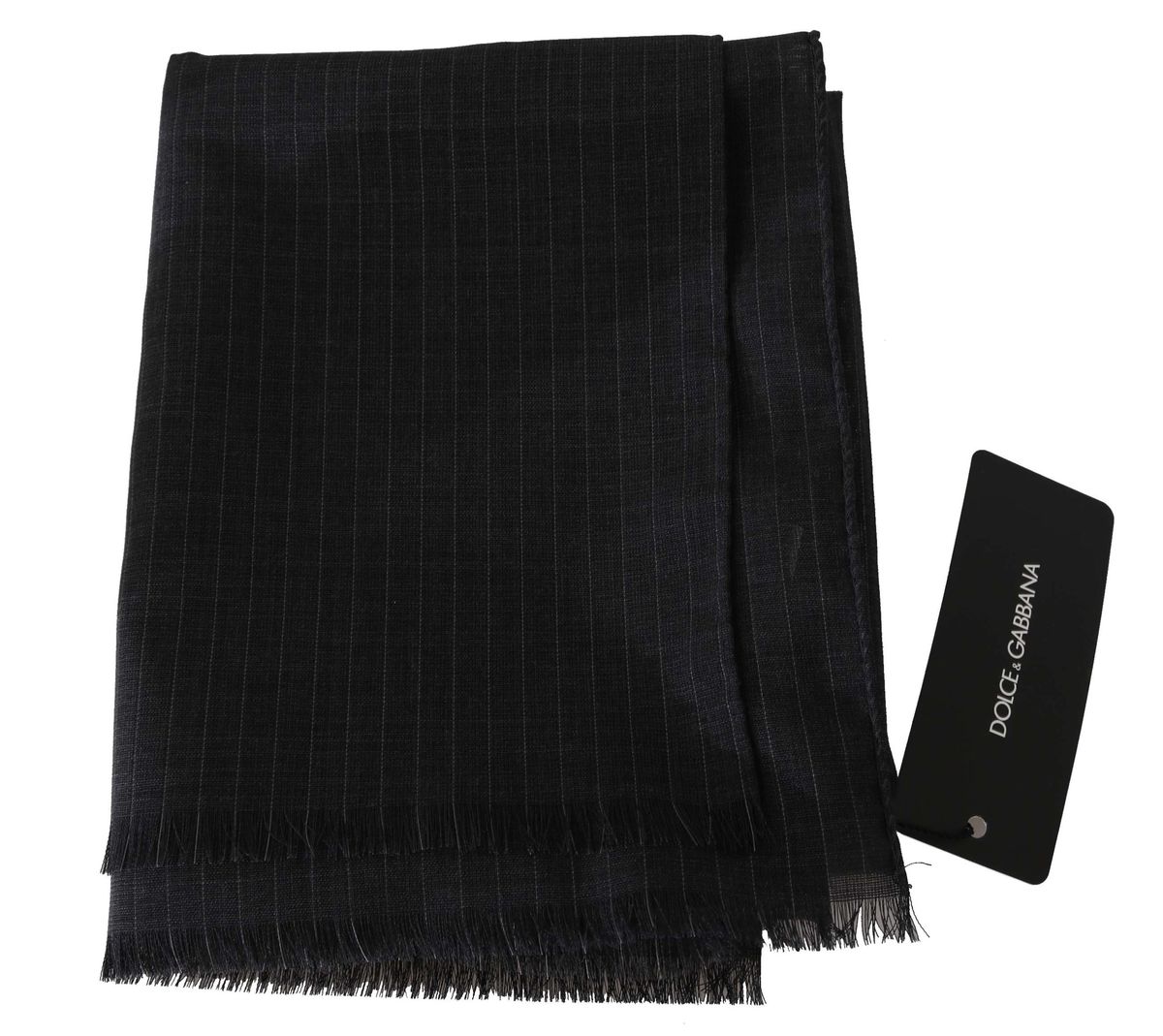 Eleganter Wollschal mit Nadelstreifen