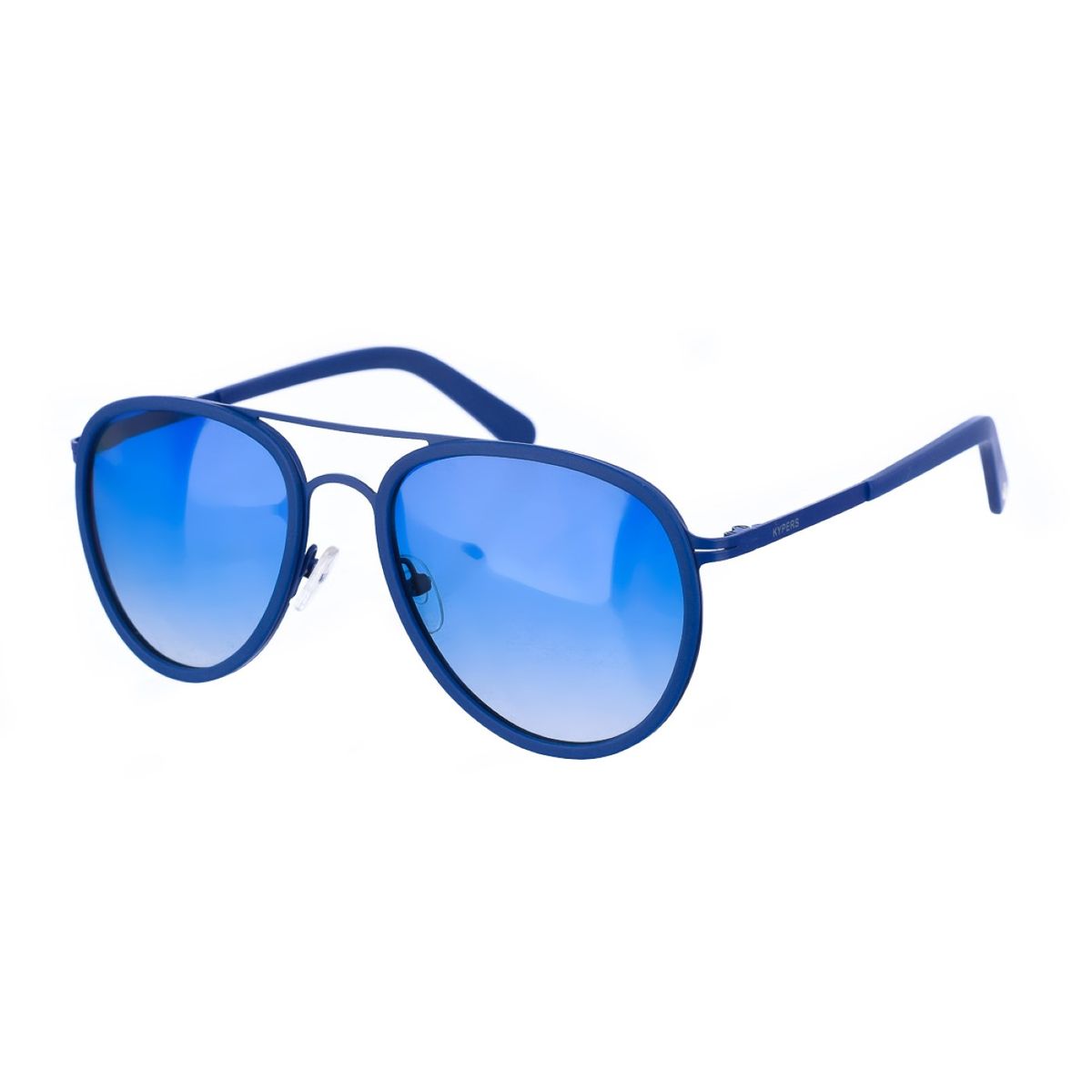 Blaue Pilotenbrille mit Metallrahmen