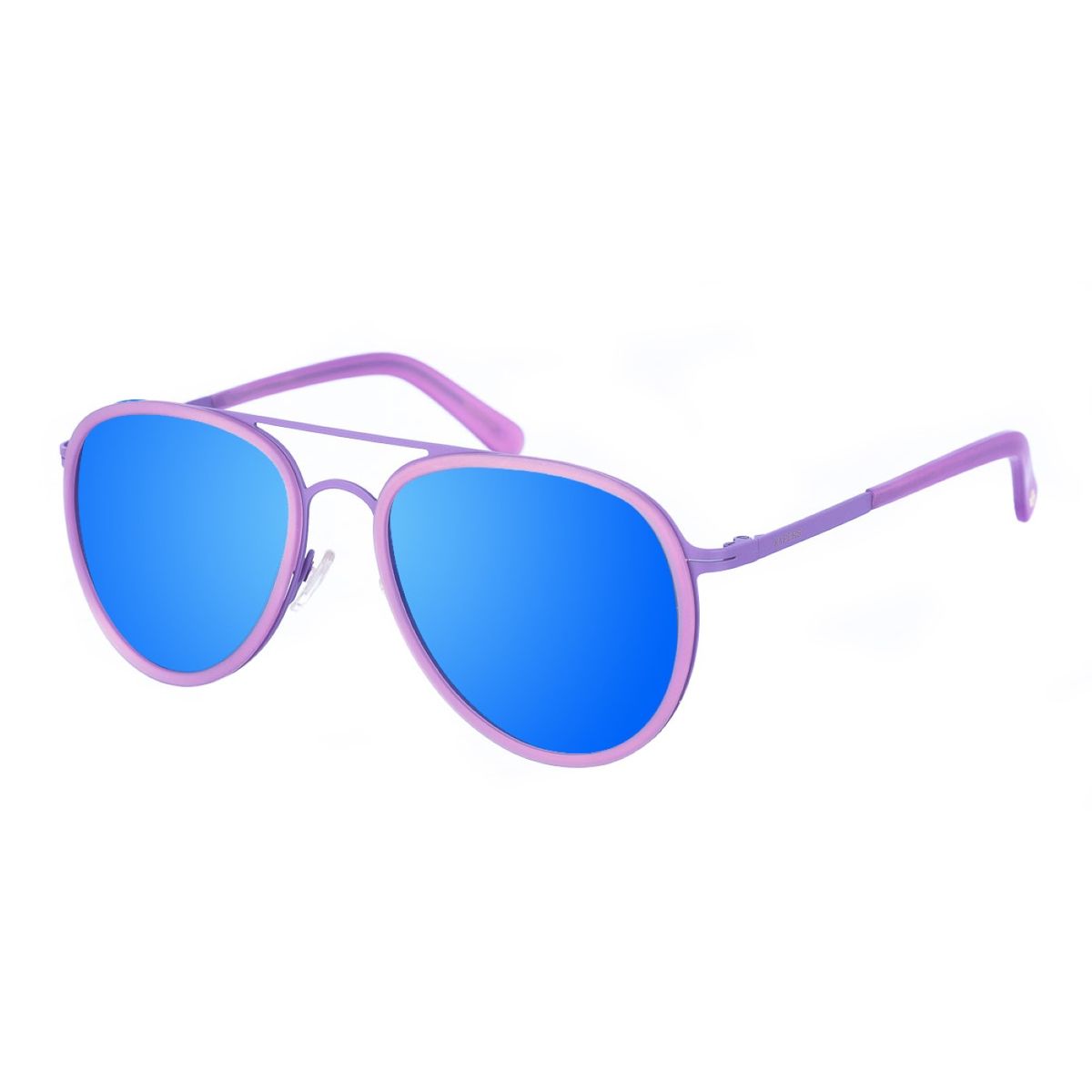 Blaue Pilotenbrille mit Metallrahmen