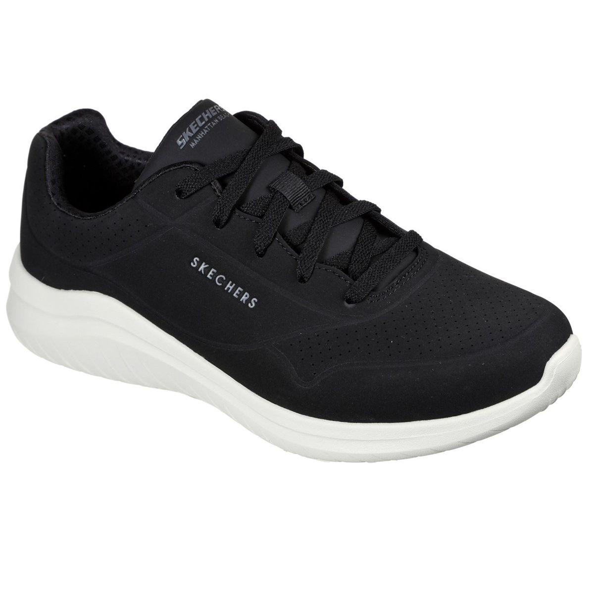 Skechers Ultra Flex 2.0 Vicinity Synthetik Herren Schwarz/Weiß Turnschuhe