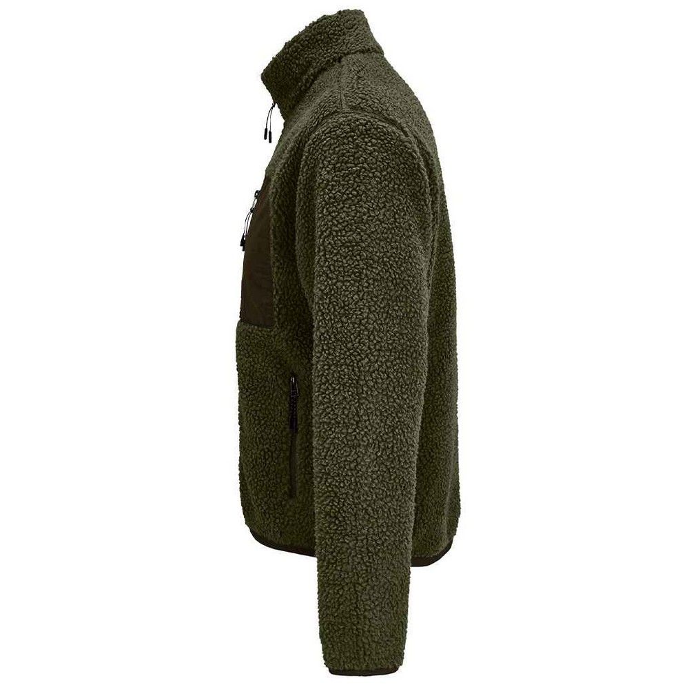 Schwere Sherpa-Fleecejacke mit Reißverschluss