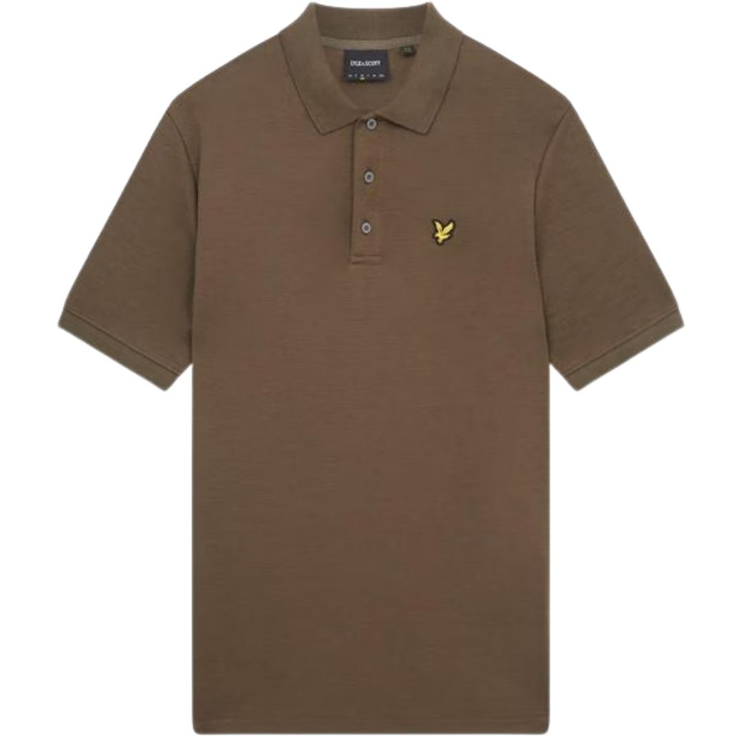 Herren-Poloshirt mit Slub-Struktur und klassischer Passform