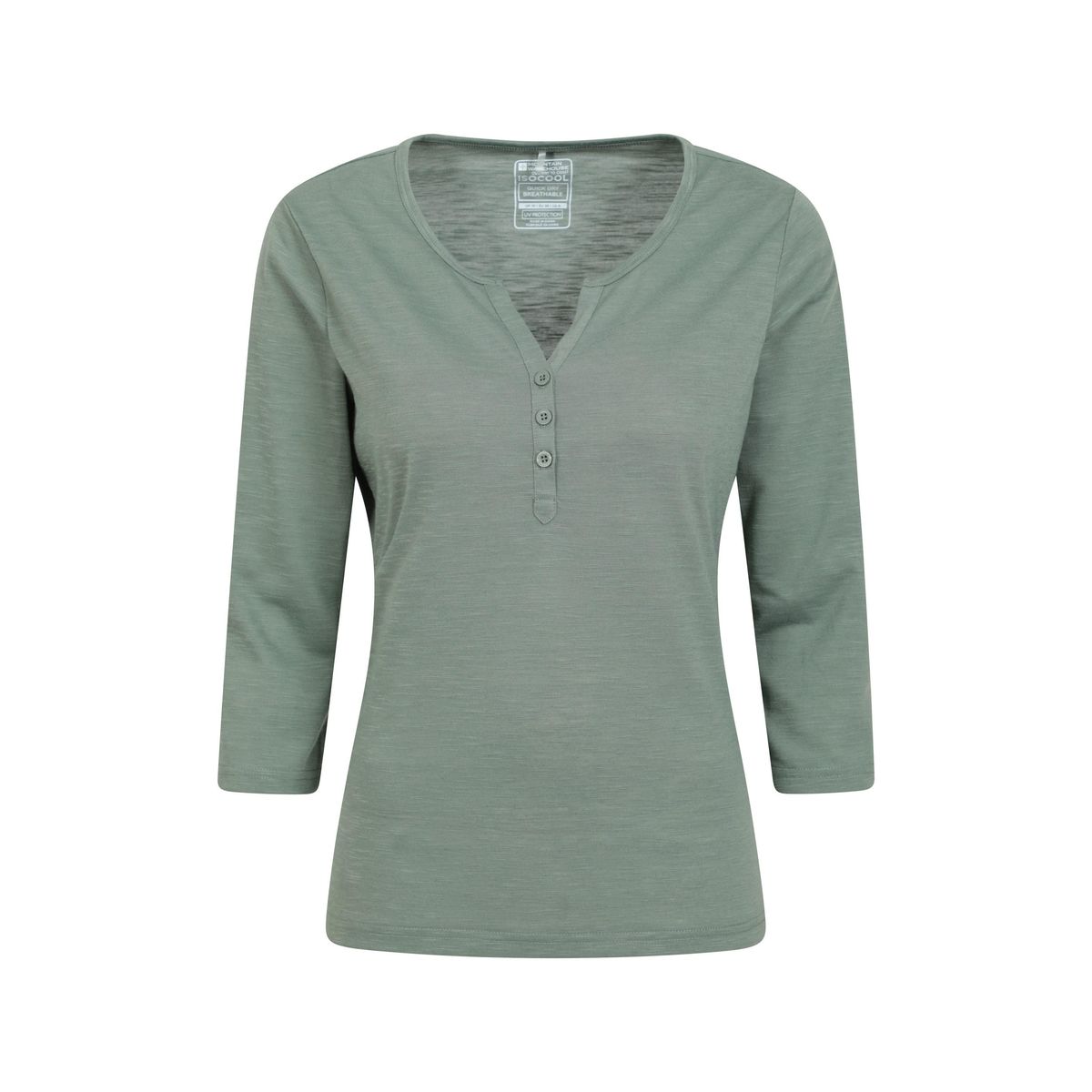 Mountain Warehouse - "Paphos" Oberteil Mit UV-Schutz für Damen (Helles Khaki)