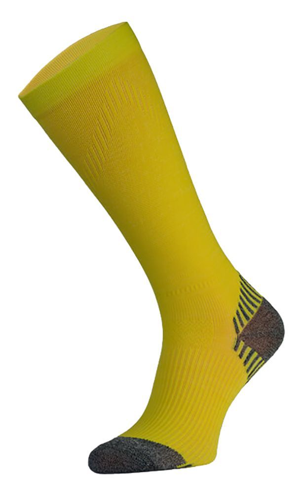 COMODO - 1 Paire Chaussettes Genou Sport Running Contention Homme Femme - Jaune