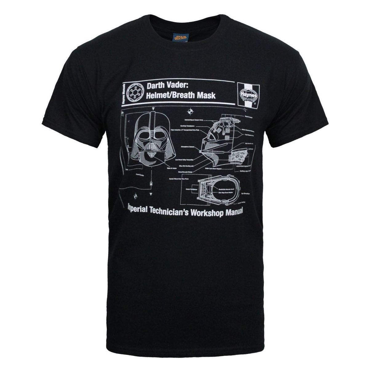 Darth Vader Helm Blaupause T-Shirt