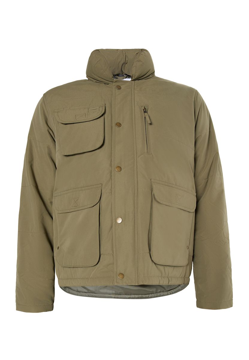 Herren Blouson Jacke Wattiert Olivgrün