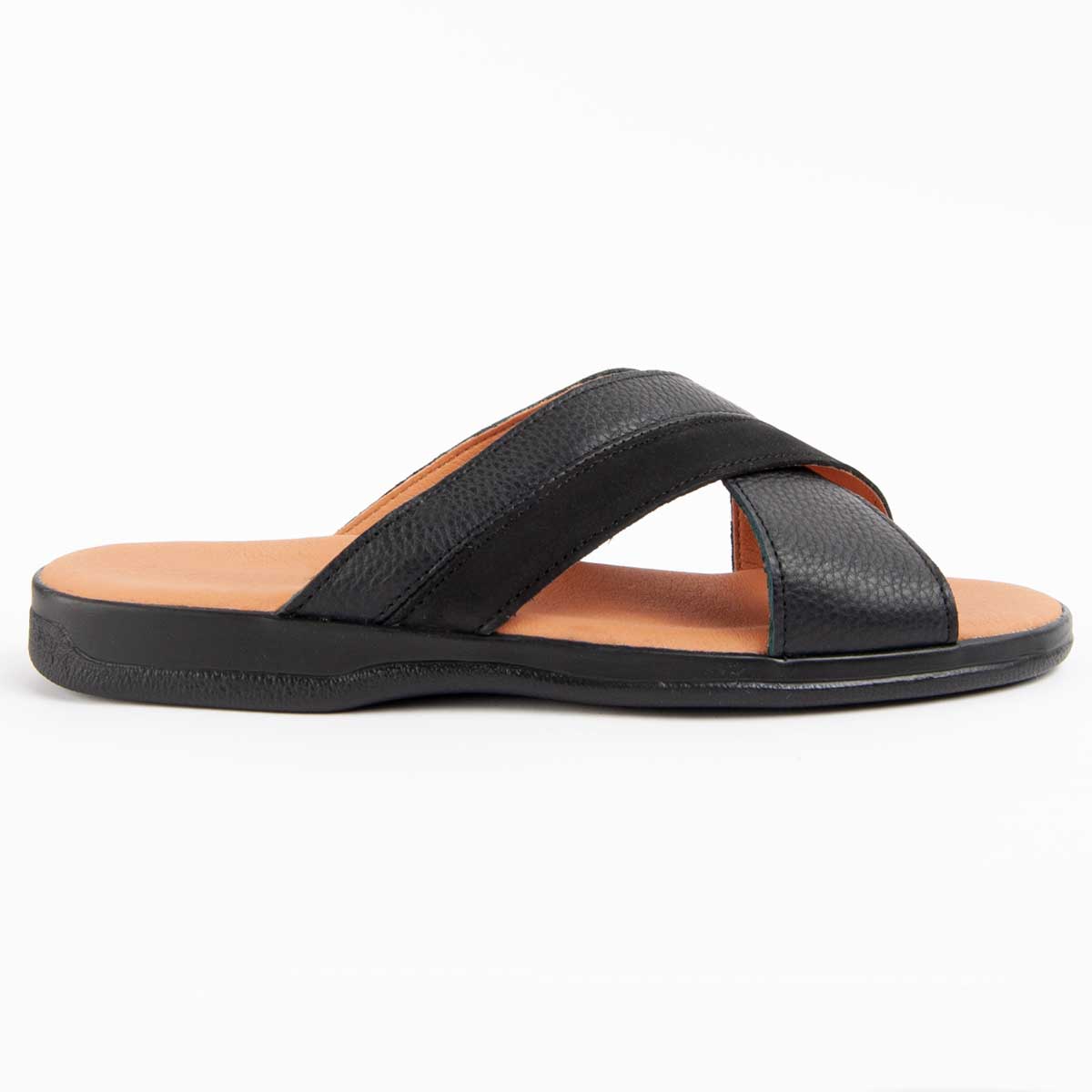 Leder-Sandalen mit Kreuzriemen