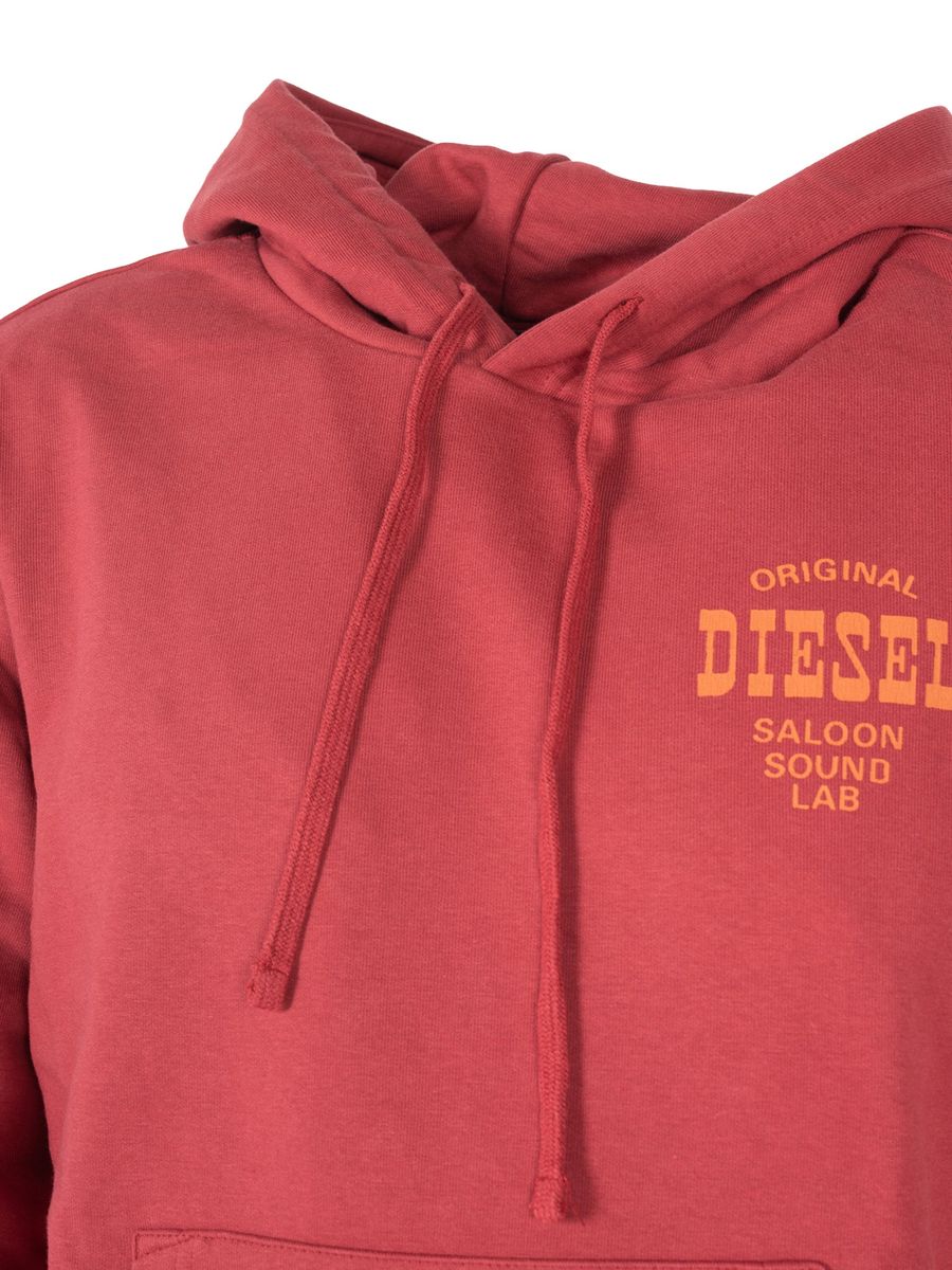 Logo-Print Sweatshirt im Vintage-Stil