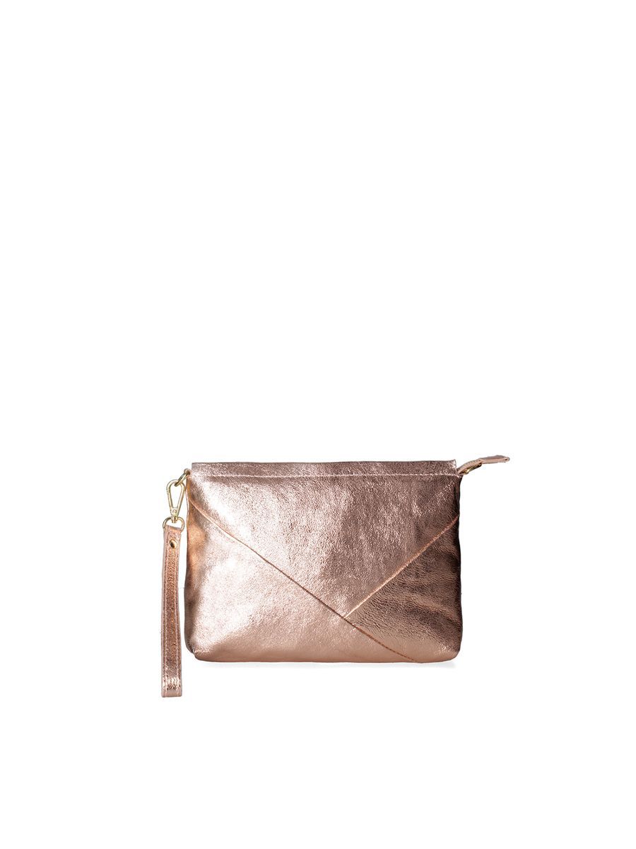 Metallische Envelope Clutch mit Handschlaufe