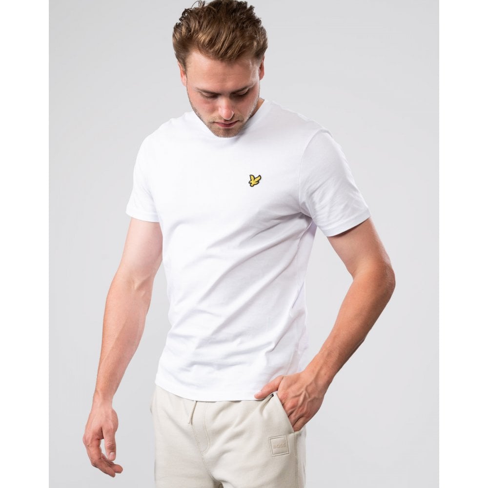 Klassisches Baumwoll T-Shirt mit Rundhalsausschnitt