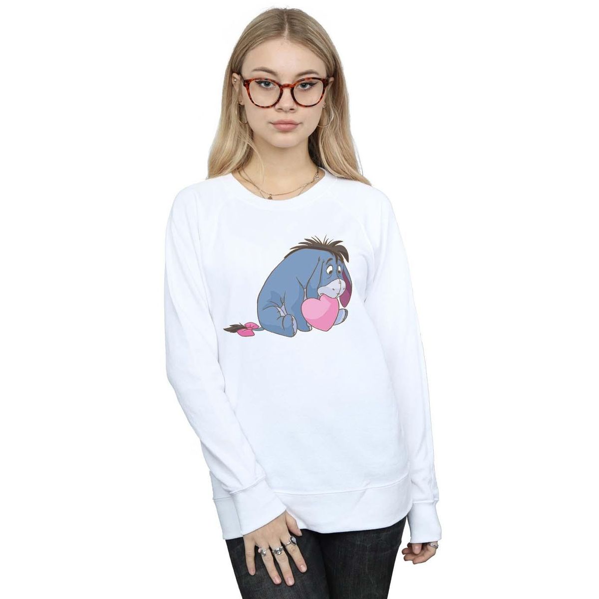 Eeyore Herz Grafik Sweatshirt