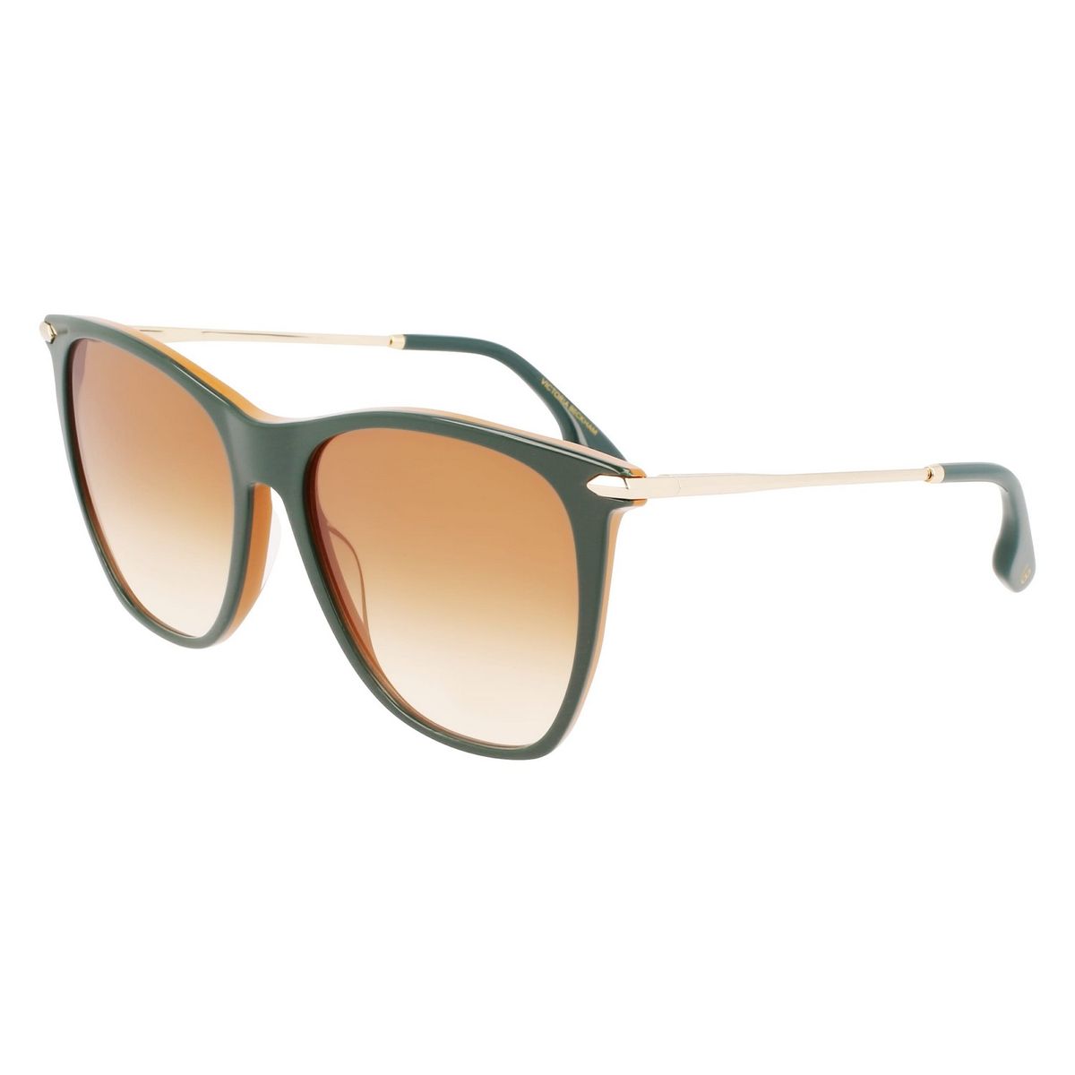 Cat-Eye Sonnenbrille mit Metallbügeln