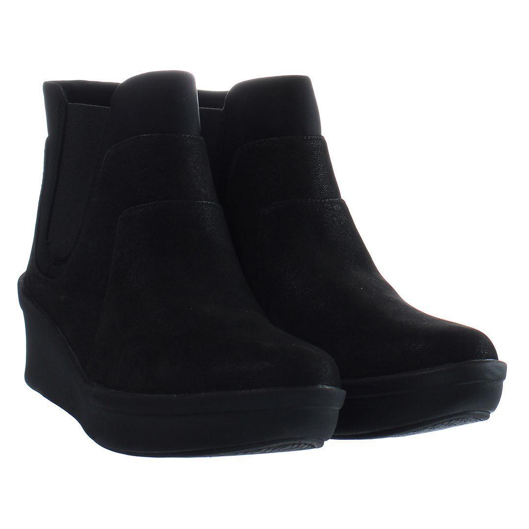 Minimalistische Chelsea-Boots mit Keilabsatz