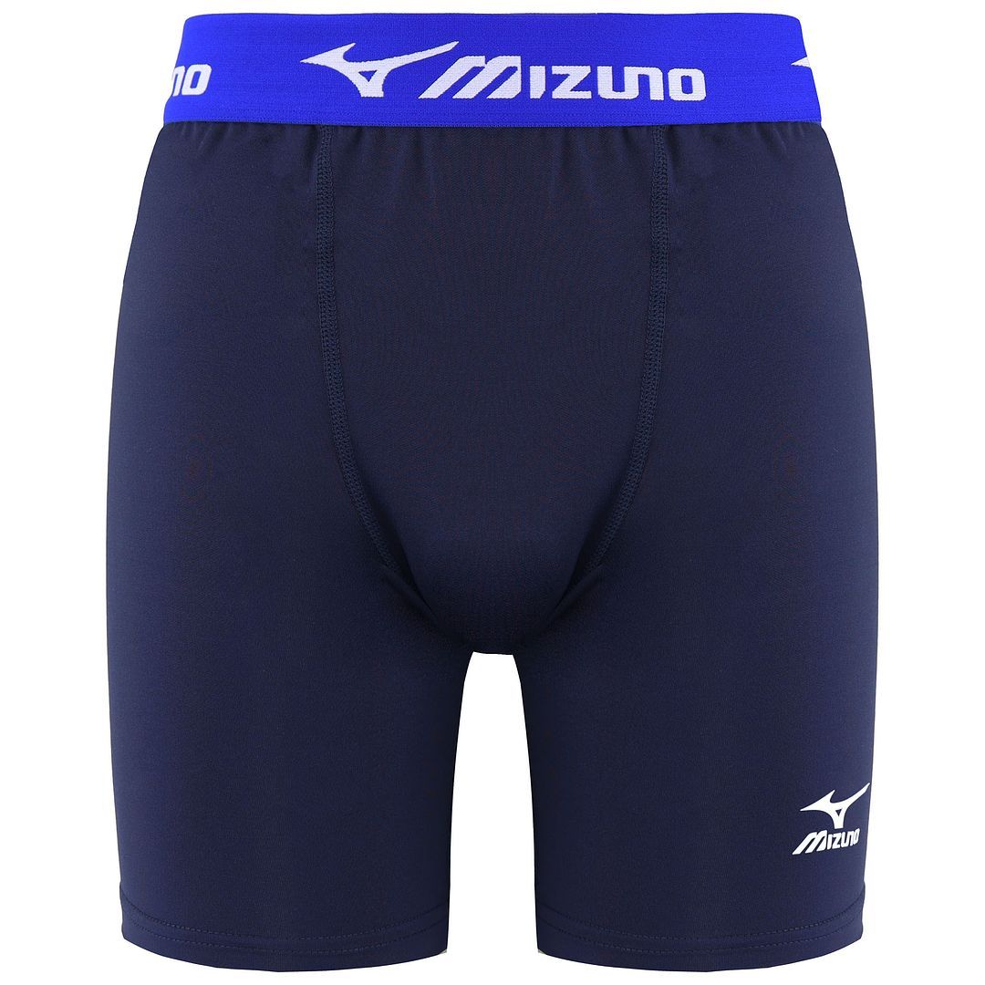 Marinefarbene Baselayer-Trainingsshorts für Herren