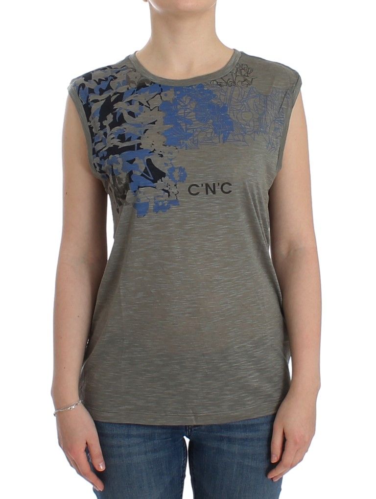 Ärmelloses bedrucktes lässiges Tanktop