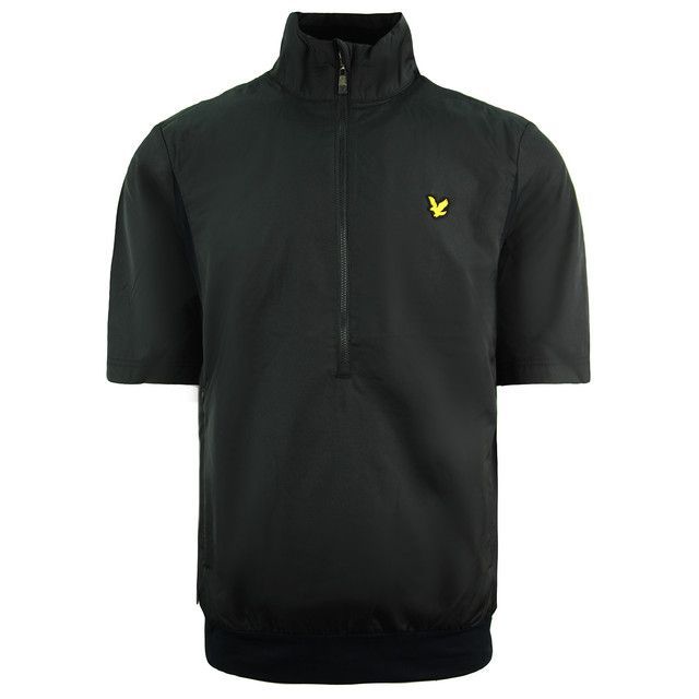Herren Golfjacke mit kurzem Ärmel, halbem Reißverschluss