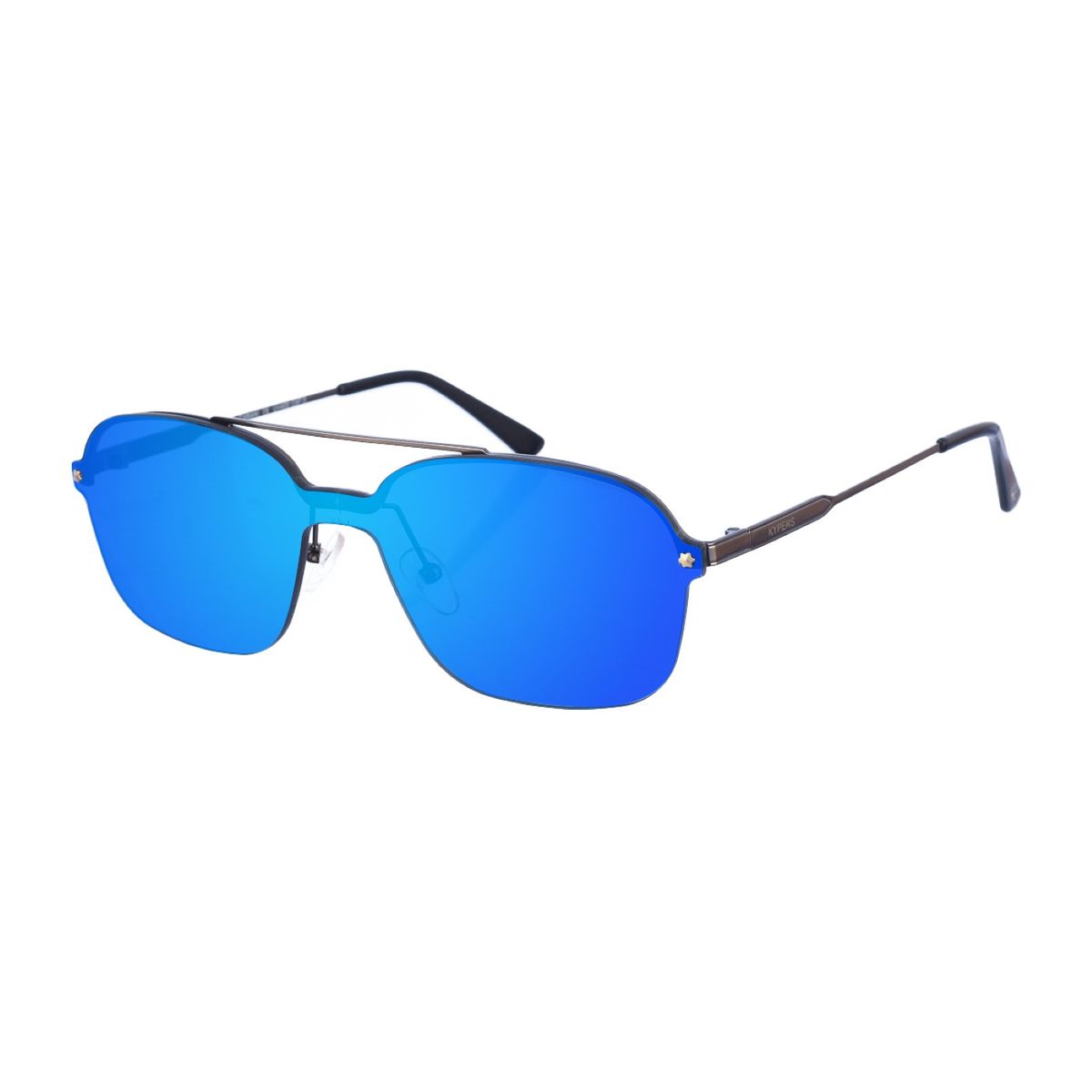 Randlose Pilotenbrille mit verspiegelten Gläsern