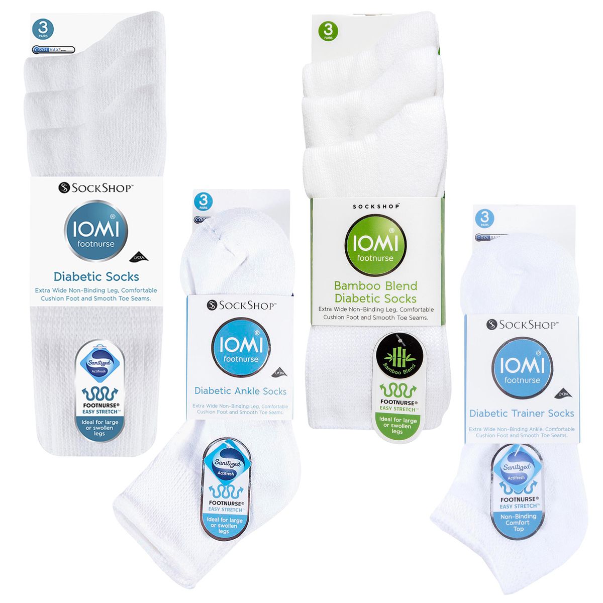 Druckfreie Diabetiker Socken im Set