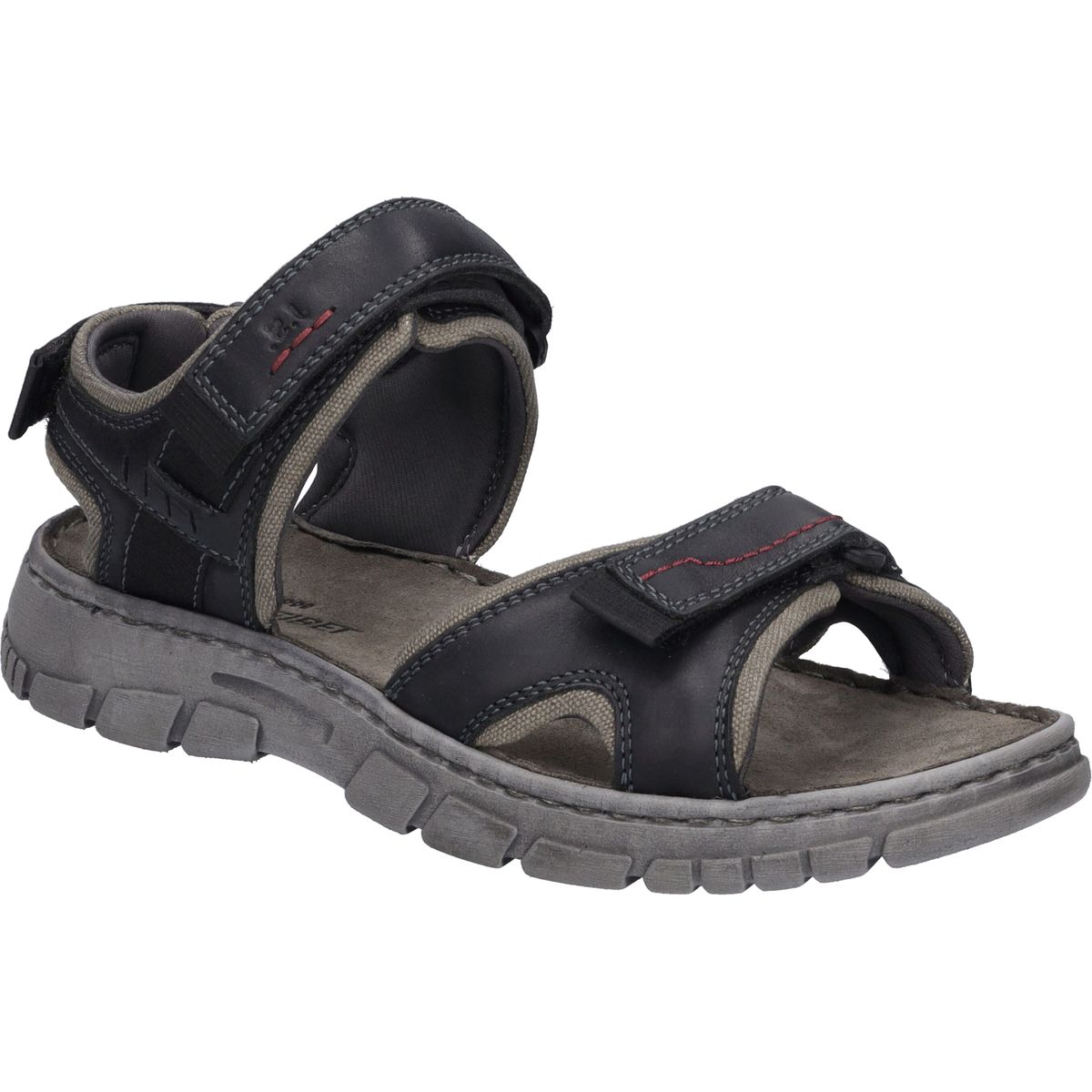 Lässige Herren Ledersandalen mit Klettverschluss