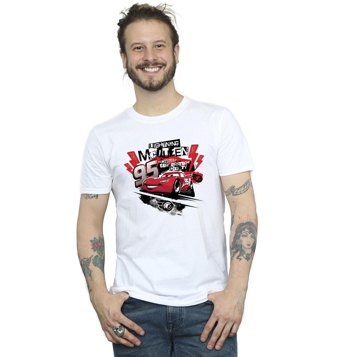 Lightning McQueen Grafik-Collage-T-Shirt