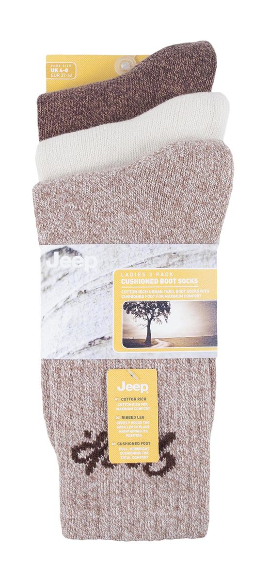 Gerippte gepolsterte Baumwoll-Stiefelsocken