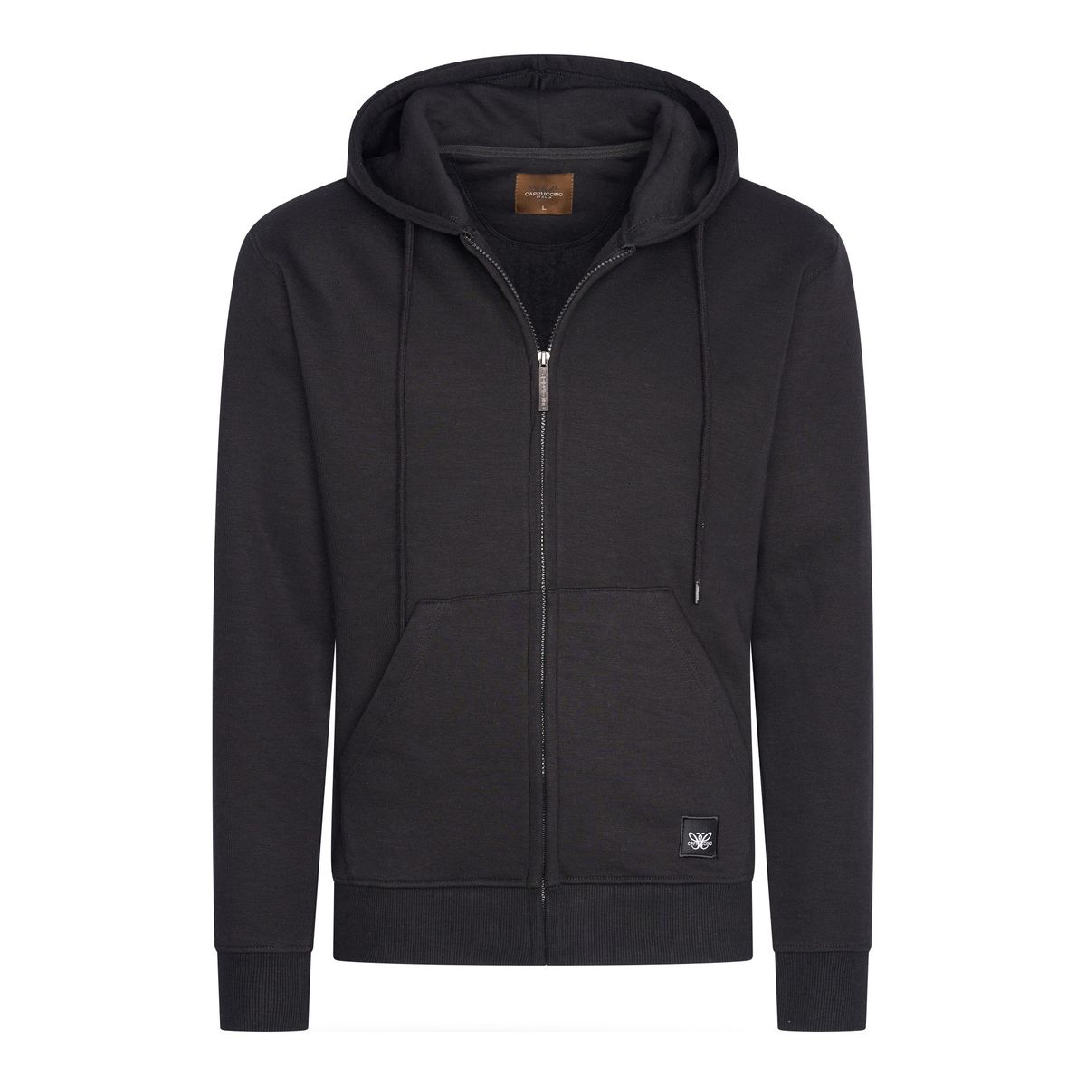 Klassischer Fleece-Hoodie mit Reißverschluss