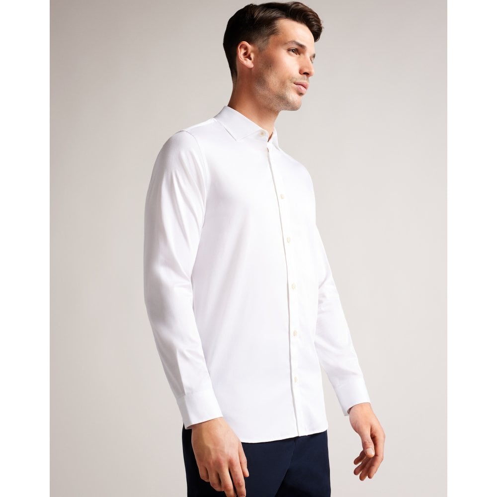 Herren Slim Fit Stretch Hemd