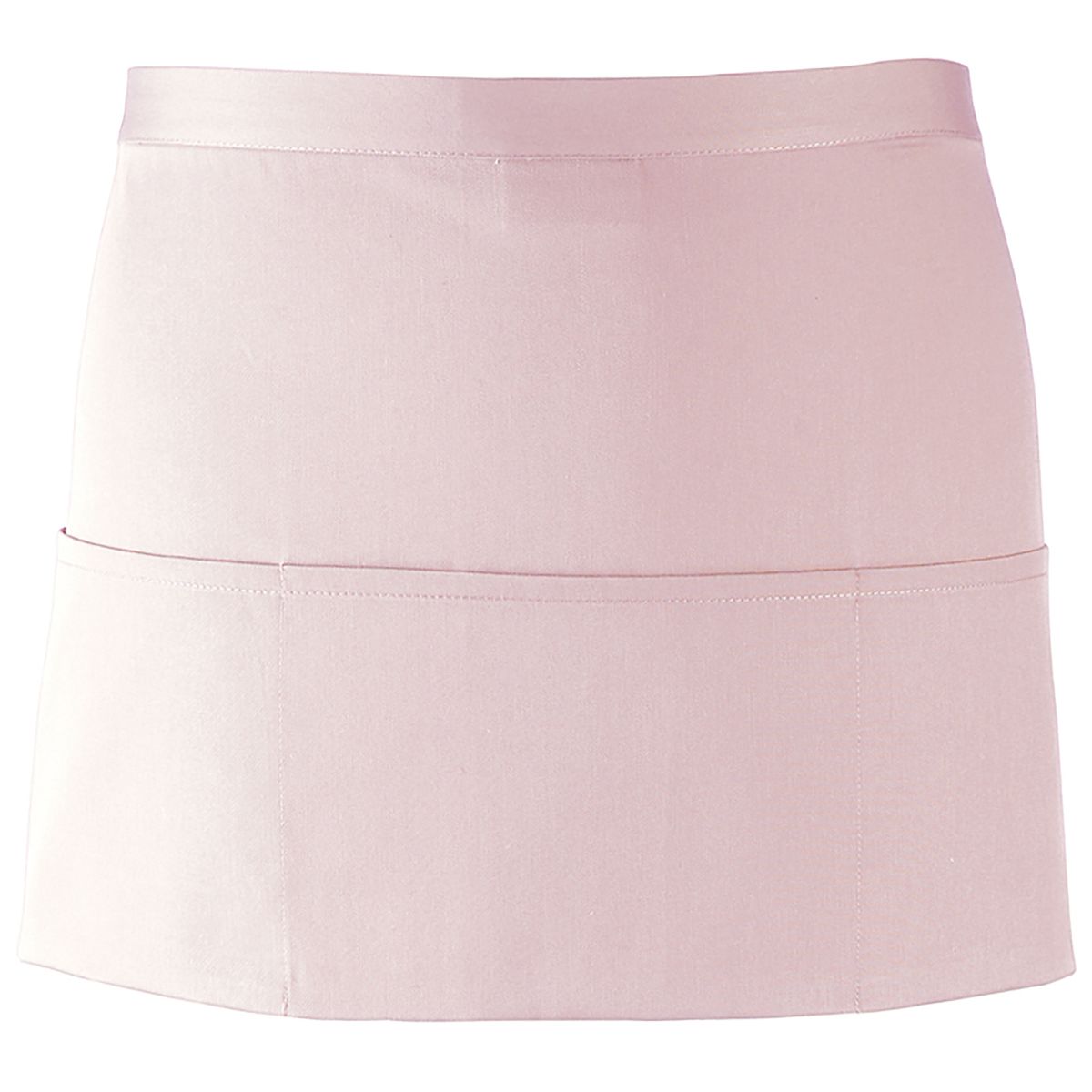 Dreitaschen-Vorbindeschürze in Rosa