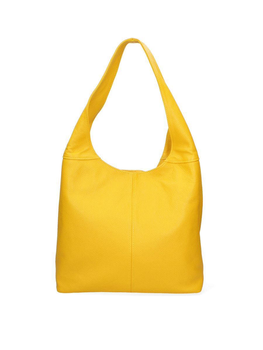 Einfache Hobo-Schultertasche aus Leder