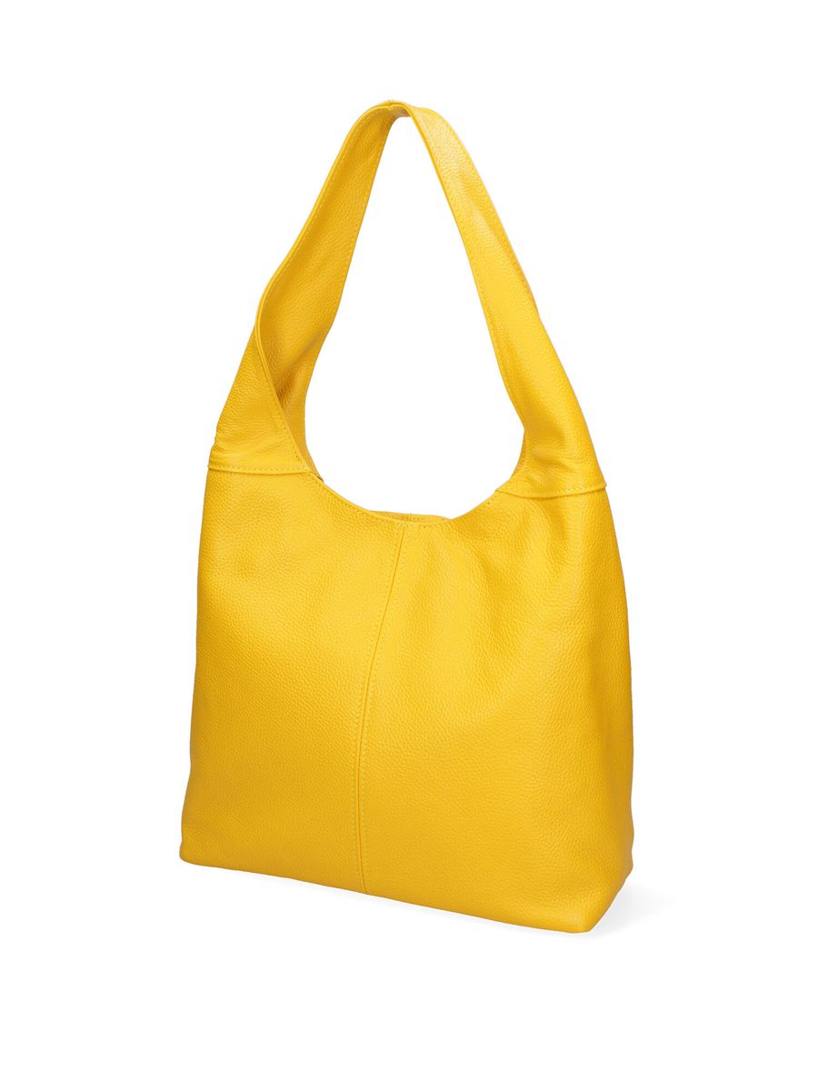 Lässige Hobo-Tasche aus genarbtem Leder