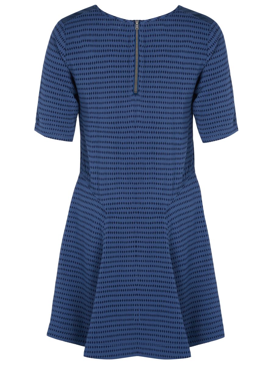 Mini-Kleid in A-Linie mit geometrischem Muster