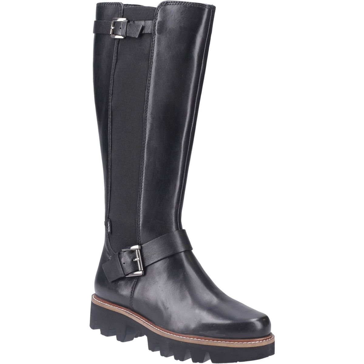 Pod Aleena Leder/Textil Damenstiefel Schwarz