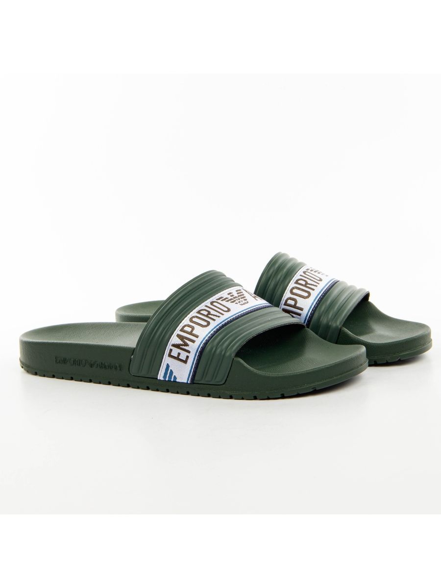 Herren Casual Pantolette mit Logo