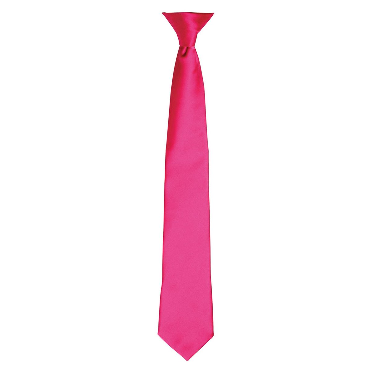 Leuchtend pinke Clip-on Krawatte