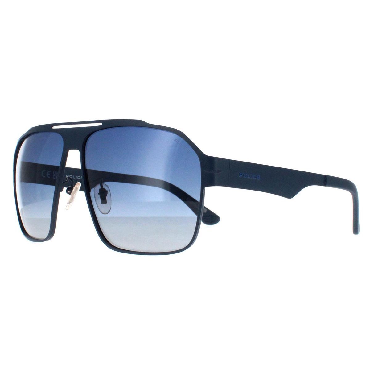 Herren Pilotenbrille Blau Farbverlauf Gläser