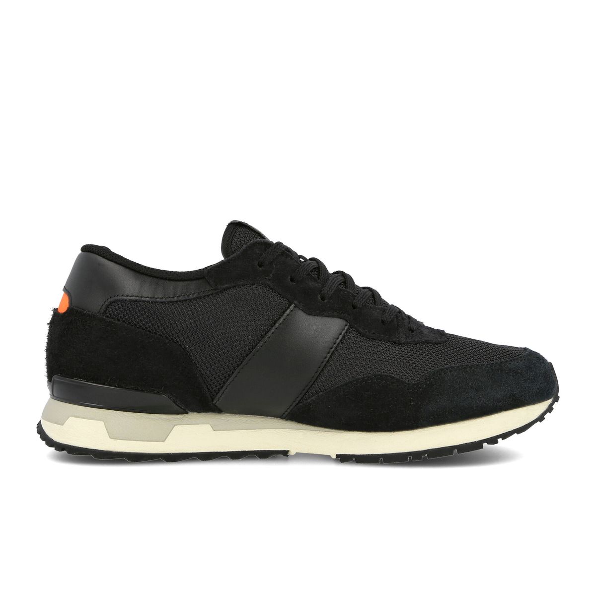 Schwarze Genova 87 Retro-Turnschuhe