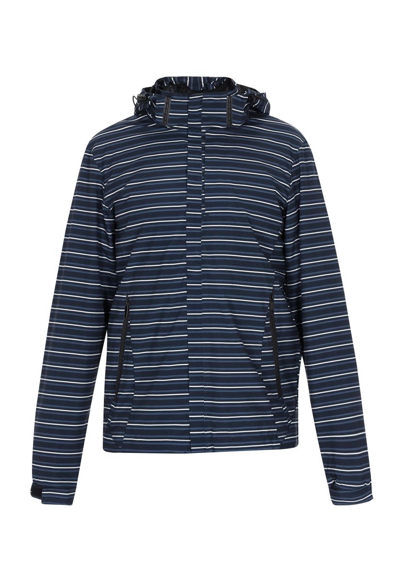 Leichte Windbreaker-Jacke mit Tropenmuster