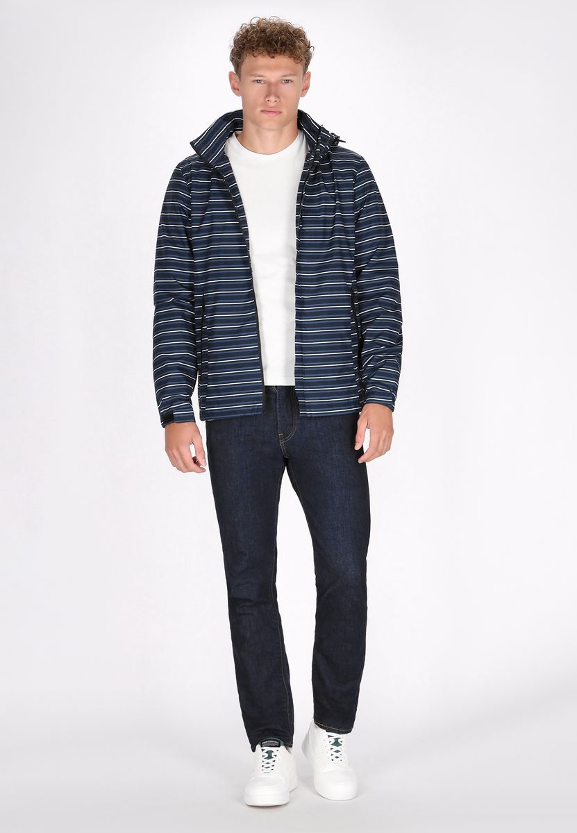 Leichte Windbreaker-Jacke mit Tropenmuster
