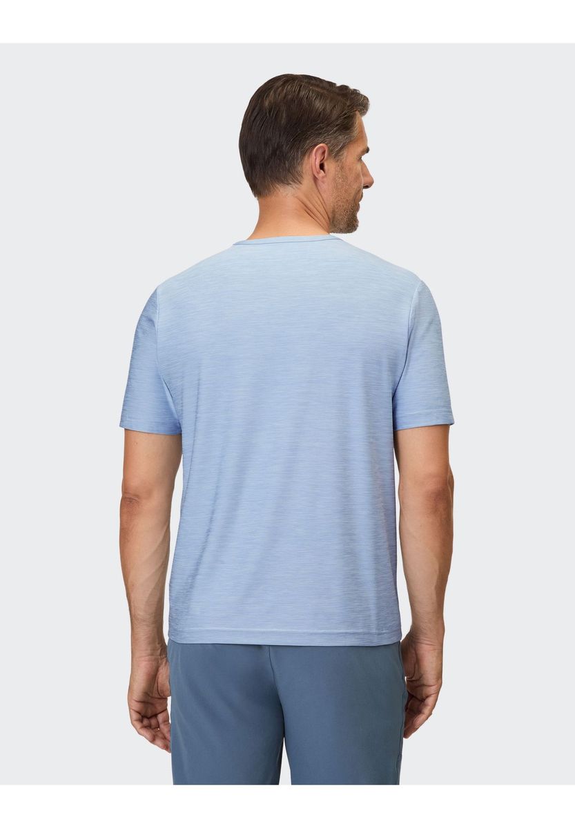 Hellblaues Rundhals-T-Shirt