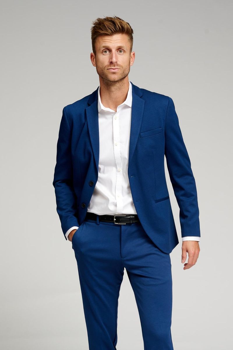Modern Fit Blauer Performance Blazer