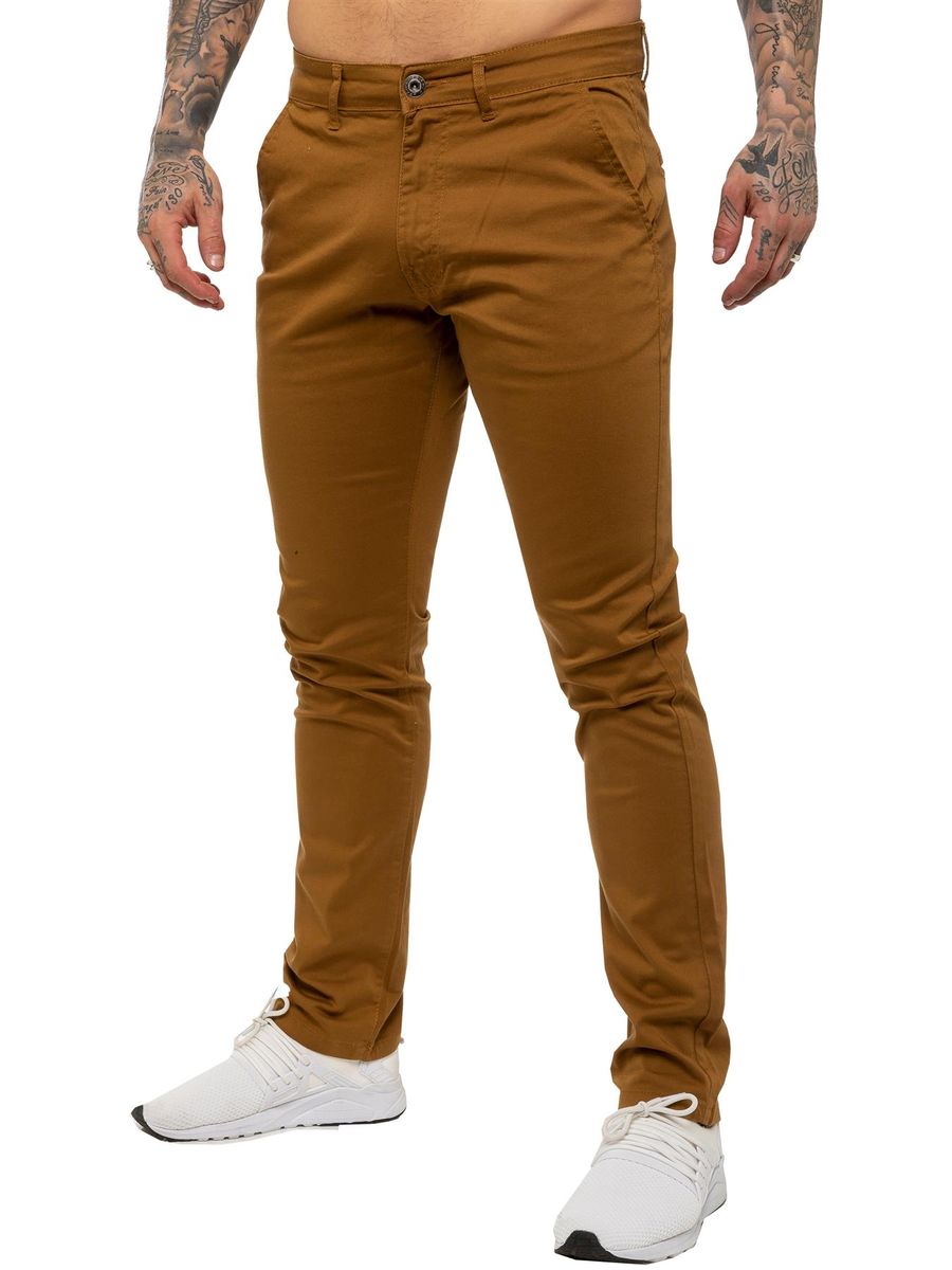 Schmale Stretch-Chino-Hose