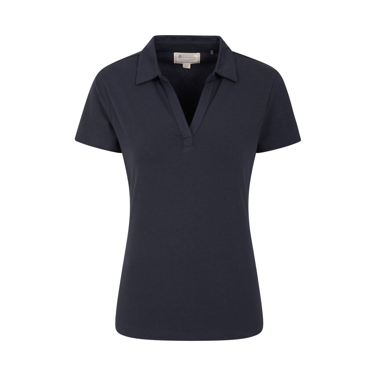 Damen Piqué Poloshirt mit kurzen Ärmeln