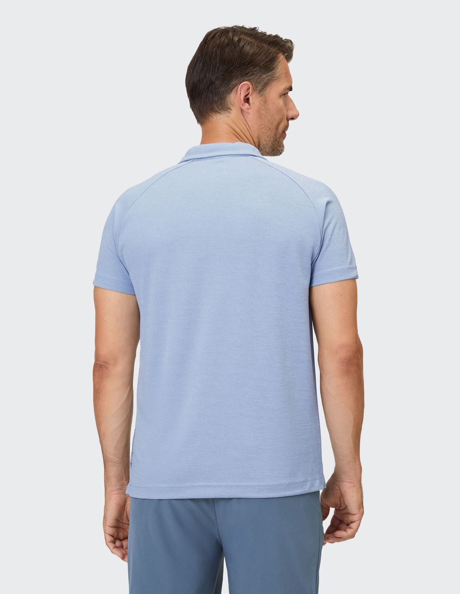 Herren Kurzarm Poloshirt mit Reißverschluss